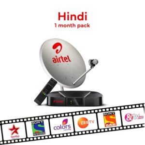 Airtel DTH HD Set Top Box | 6 Months Entertainment HD Pack I Free Standard Installation | Recording Feature